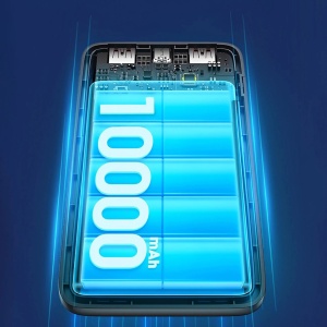 Baterie externa 10000mAh 10W, 2x USB, Powerbank Dudao k18-1, Negru - Img 6