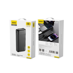 Baterie externa 20000mAh 10W, 3x USB, Powerbank Dudao k18 Pro, Negru - Img 2