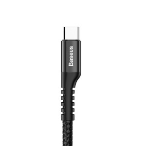 Cablu USB la USB-C, Spiralat, tip Arc, 100cm, transfer date si incarcare rapida rapida, Baseus - Img 3