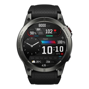 Ceas inteligent Zeblaze Stratos 3, baterie 20 - 45 zile, ecran 1.43", oxigen, puls, apeluri, SmartWatch, negru - Img 2