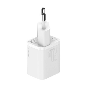 Incarcator retea, 20W, 1x USB-C, Baseus Super Si Quick Charger 1C 20W, alb - Img 2