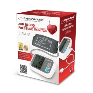 Tensiometru de brat, detectie aritmie, oscilometric, 180 memorii / 2 utilizatori, USB / baterii AAA, Esperanza Stamina - Img 5