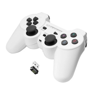 Controler Wireless 2.4GHz Gamepad PC / PS3 (alb) - Img 1