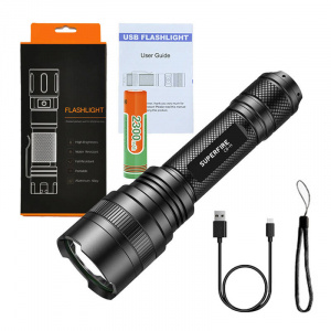 Lanterna Super Puternica 1200lm Incarcare USB elGrande C8-H - Img 2