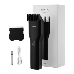 Mașină de tuns cu piaptan reglabil 3-21mm, incarcare USB-C, Xiaomi ENCHEN BOOST-B, negru - Img 1