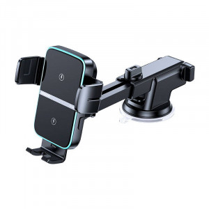 Suport Auto Telefon auto Joyroom JR-ZS246 cu încărcător wireless Qi (negru) - Img 4
