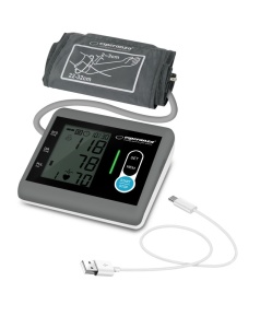Tensiometru de brat, detectie aritmie, oscilometric, 180 memorii / 2 utilizatori, USB / baterii AAA, Esperanza Ardor - Img 1