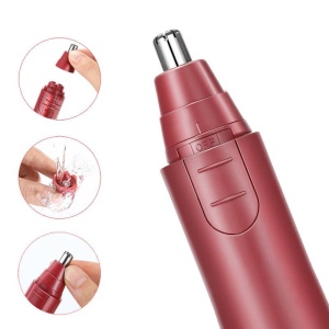 Trimmer electric pentru nas și urechi Liberex, rosu - Img 3