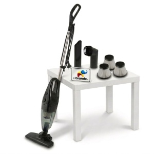 Aspirator Vertical cu fir + 3 filtre HEPA, 2 in 1, fara sac, 600W, putere 15000PA, Esperanza Jupiter