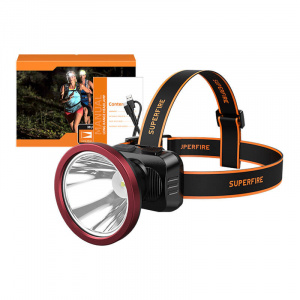 Lanterna de Cap 200lm Incarcare USB elGrande HL52 - Img 1