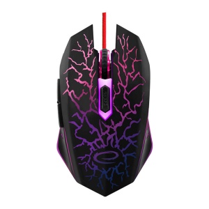 Mouse gaming cu fir, Iluminat LED RGB, 800 - 2400DPI, negru - Img 3