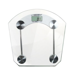 Cantar baie digital Ultra-Subtire, patrat, transparent, Pilates - Img 1