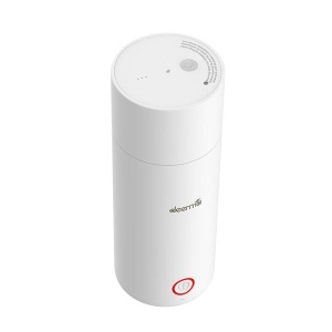 Fierbator si termos portabil 350ml, alb, alimentare 220v, Cana Electrica Deerma Travel DR050 - Img 2
