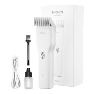 Mașină de tuns cu piaptan reglabil 3-21mm, incarcare USB-C, Xiaomi ENCHEN BOOST-W, alb - Img 1