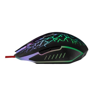 Mouse gaming cu fir, Iluminat LED RGB, 800 - 2400DPI, negru - Img 2