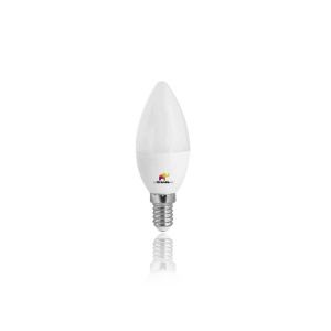Bec LED E14 5W 470lm C37 lumina calda, clasa A+, 30.000h