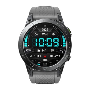 Ceas inteligent Zeblaze Ares 3 Pro, baterie 14 - 30 zile, ecran 1.43", oxigen, puls, apeluri, SmartWatch, gri - Img 3