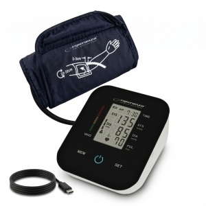 Tensiometru brat, incarcare USB sau baterii AAA, oscilometric, memorie istoric, Esperanza LNA