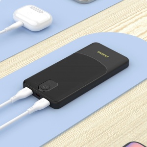 Baterie externa 10000mAh 12W, 3x USB, Powerbank Dudao k10, Negru - Img 3