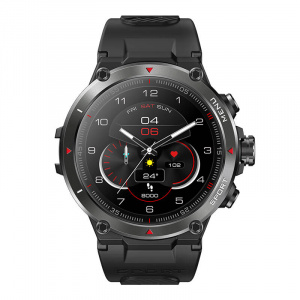 Ceas Inteligent Zeblaze Stratos 2, baterie 15 - 25 zile, ecran 1.3", oxigen, puls, SmartWatch, negru - Img 2