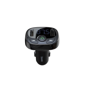 Transmitator / Modulator FM si Incarcator Auto cu MP3, Bluetooth, microSD Baseus T typed - Img 5