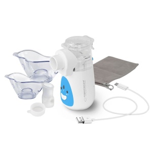 Aparat aerosoli cu ultrasunete, incarcare USB-C, silentios, compact si portabil, 4x accesorii adulti si copii - Img 1