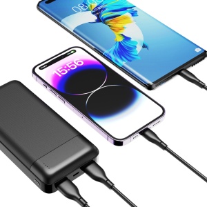 Baterie externa 10000mAh 10W, 2x USB, Powerbank Dudao k18-1, Negru - Img 3