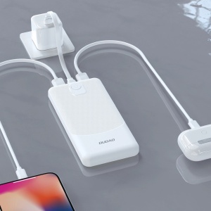 Baterie externa 10000mAh 12W, 3x USB, Powerbank Dudao k10, Negru - Img 4