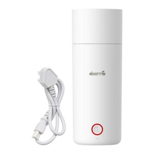 Fierbator si termos portabil 350ml, alb, alimentare 220v, Cana Electrica Deerma Travel DR050 - Img 5