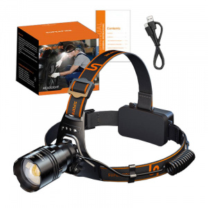 Lanterna de Cap Puternica 330m, 2200lm, 8000mah, IP44, Superfire HL31 Type-C - Img 2