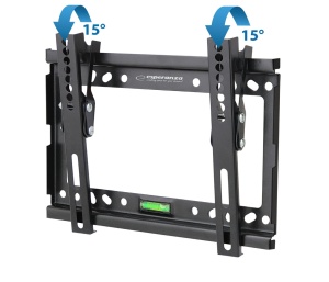 Suport TV perete, reglabil, 14" - 50" inch, inclinare 15°, elGrande Castor - Img 1