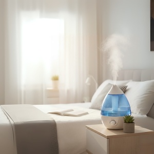 Umidificator cu ultrasunete, Rezervor XL 2.6L, lumina reglabila 7 culori, Esperanza Cool Vapor - Img 2