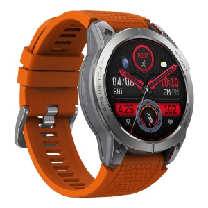 Ceas inteligent Zeblaze Stratos 3, baterie 20 - 45 zile, ecran 1.43", oxigen, puls, apeluri, SmartWatch, portocaliu - Img 3