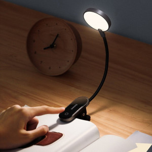 Lampa LED Flexibila cu Clema pentru masa, carte, pat, Baseus Comfort Pro
