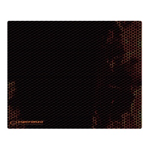 Mouse pad gaming 25 x 20 cm, negru - orange - Img 1