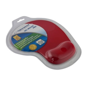 Mouse pad, suport incheietura cu gel (roșu) - Img 1