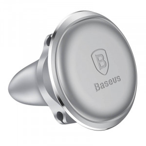 Suport Auto Telefon Magnetic Baseus cu clema cablu (argintiu) - Img 7