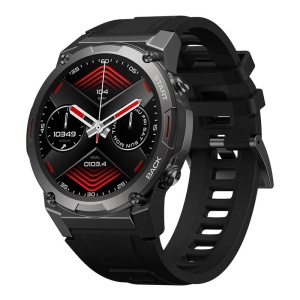 Ceas inteligent Zeblaze Vibe 7 Pro, baterie 14 - 30 zile, ecran 1.43", oxigen, puls, apeluri, SmartWatch, negru - Img 1
