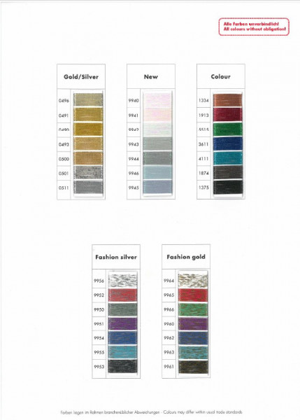 Ata metalica brodat Isamet 40 KS - 5000 m - color
