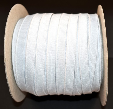 Elastic Moise 5 mm alb - 100 m rola