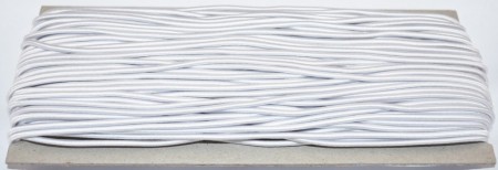 Elastic rotund 2.3 mm - 50 m alb