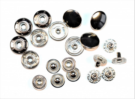 Capse geaca nickel - 15 mm
