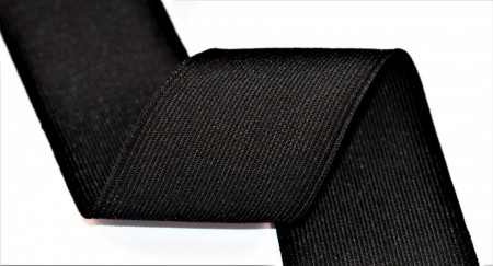 Elastic Moise 80 mm negru - 25 m rola