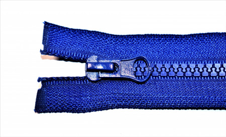 Fermoare plastic detasabile nr. 5 - 70 cm albastru