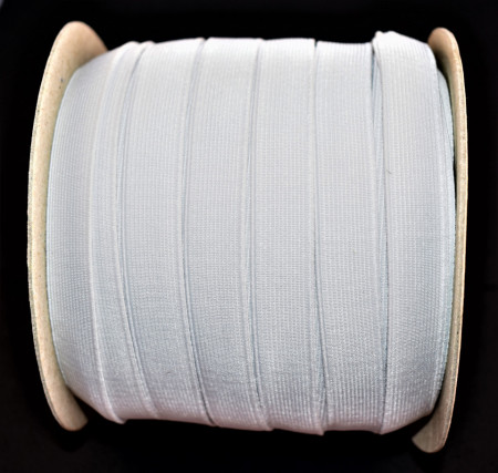 Elastic Moise 14 mm alb - 50 m rola