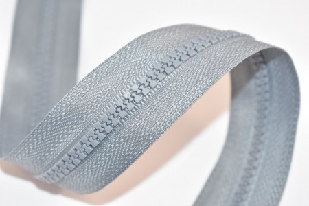 Fermoare plastic detasabile nr. 5 - 60 cm gri deschis