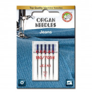 Ace de cusut casnice Organ Jeans nr. 100/16 - 5 buc