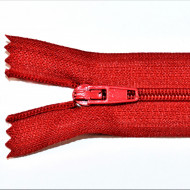 Fermoare nylon fixe nr. 3 - 20 cm rosu