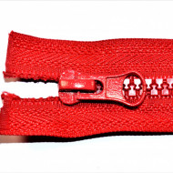 Fermoare plastic detasabile nr. 5 - 70 cm rosu