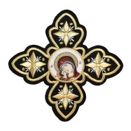 Ornament bisericesc - negru / auriu